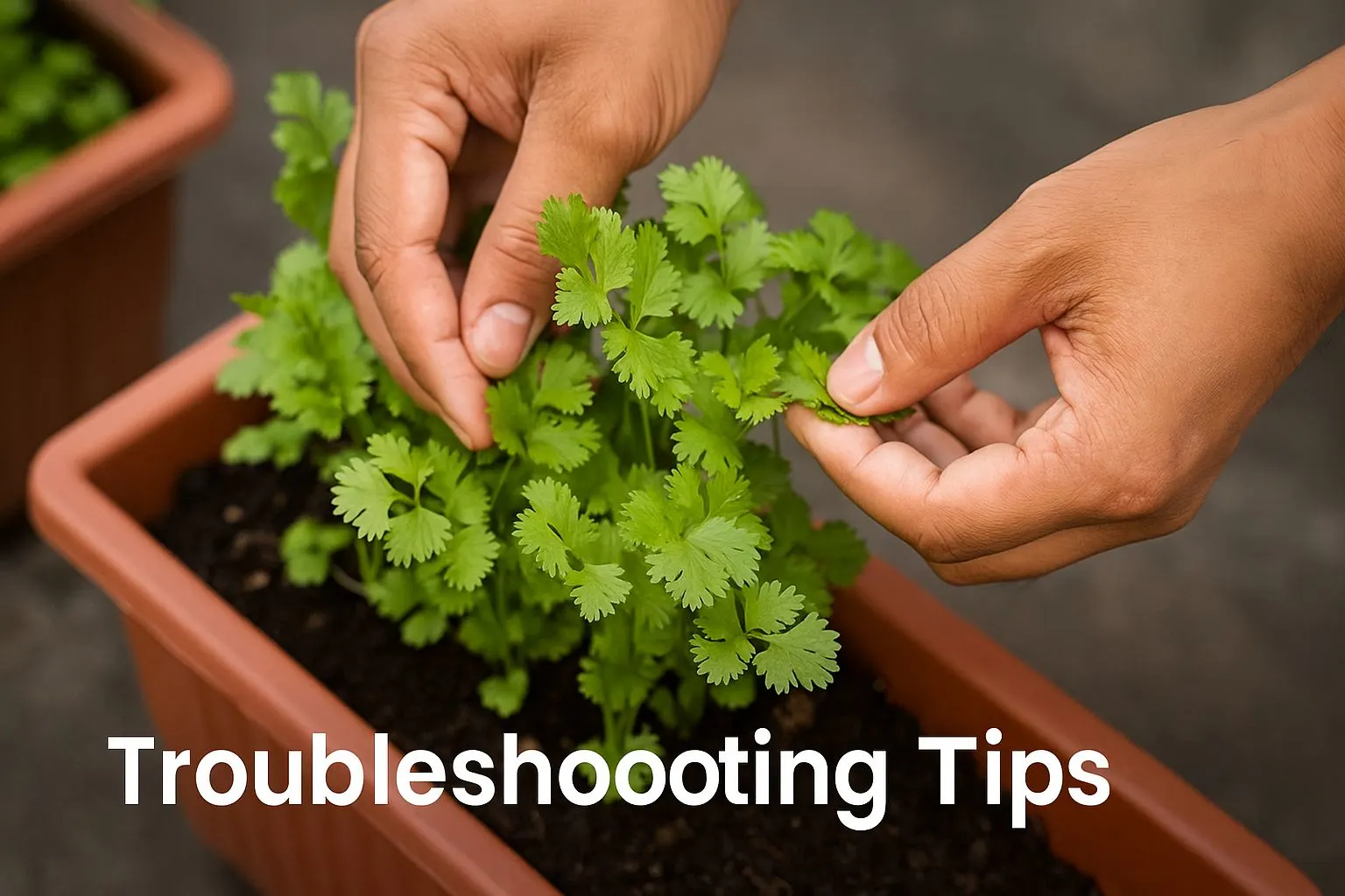 Troubleshooting tips to grow coriander seed plants at home - Urban Plant